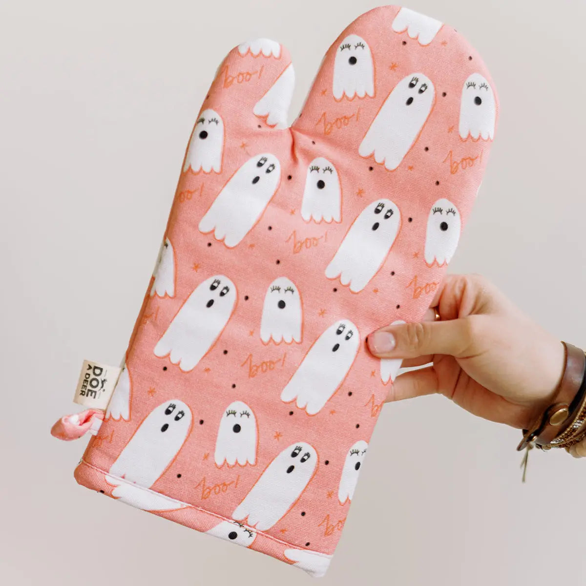 Ghost Halloween Oven Mitt