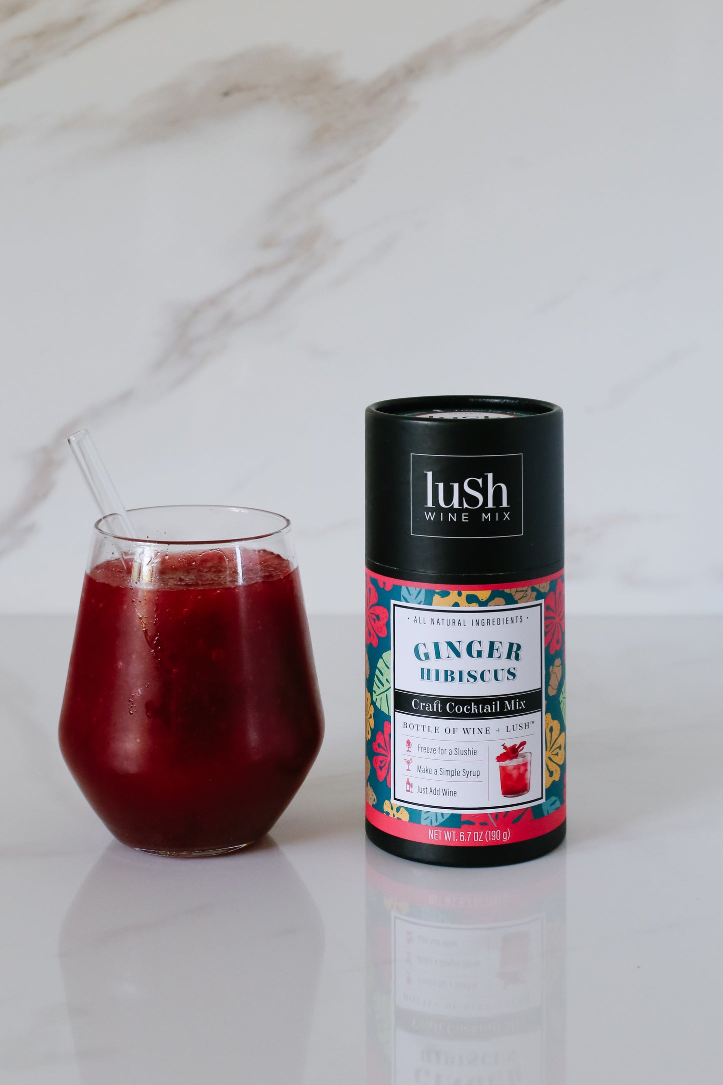 Ginger Hibiscus Organic Cocktails & Mocktails