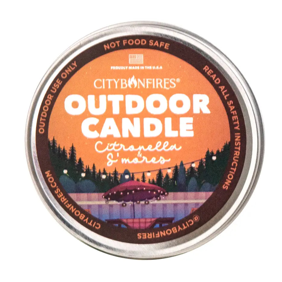 The Outdoor Citronella Candle - S'mores Scent