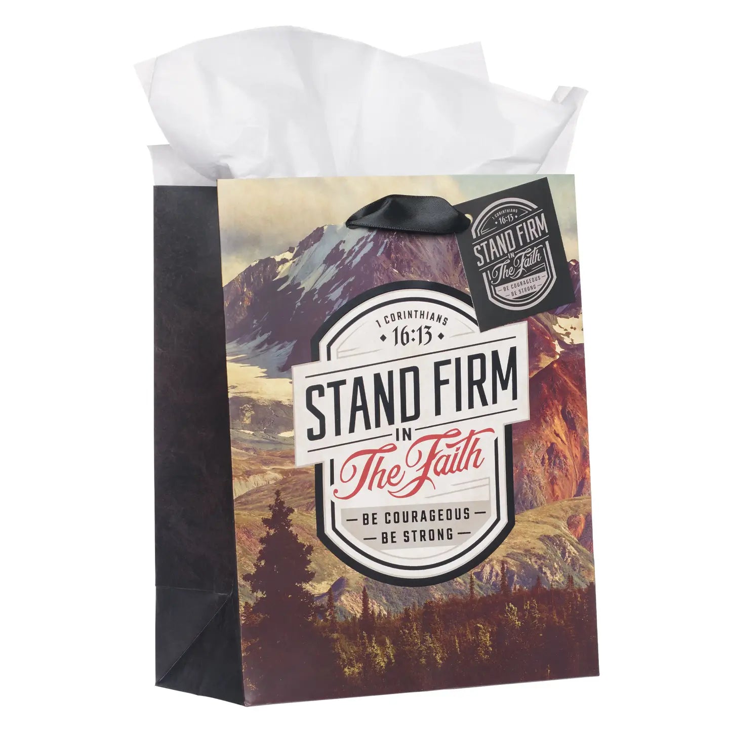 Stand Firm Mountain Medium Gift Bag