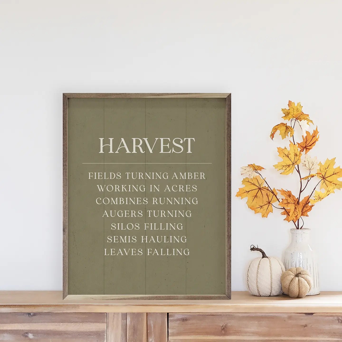 Harvest Fields Turning Amber Green Artwork
