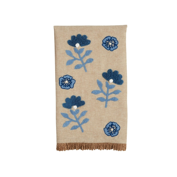 Floral Embroidered Towel ~ 4 Styles to Choose From