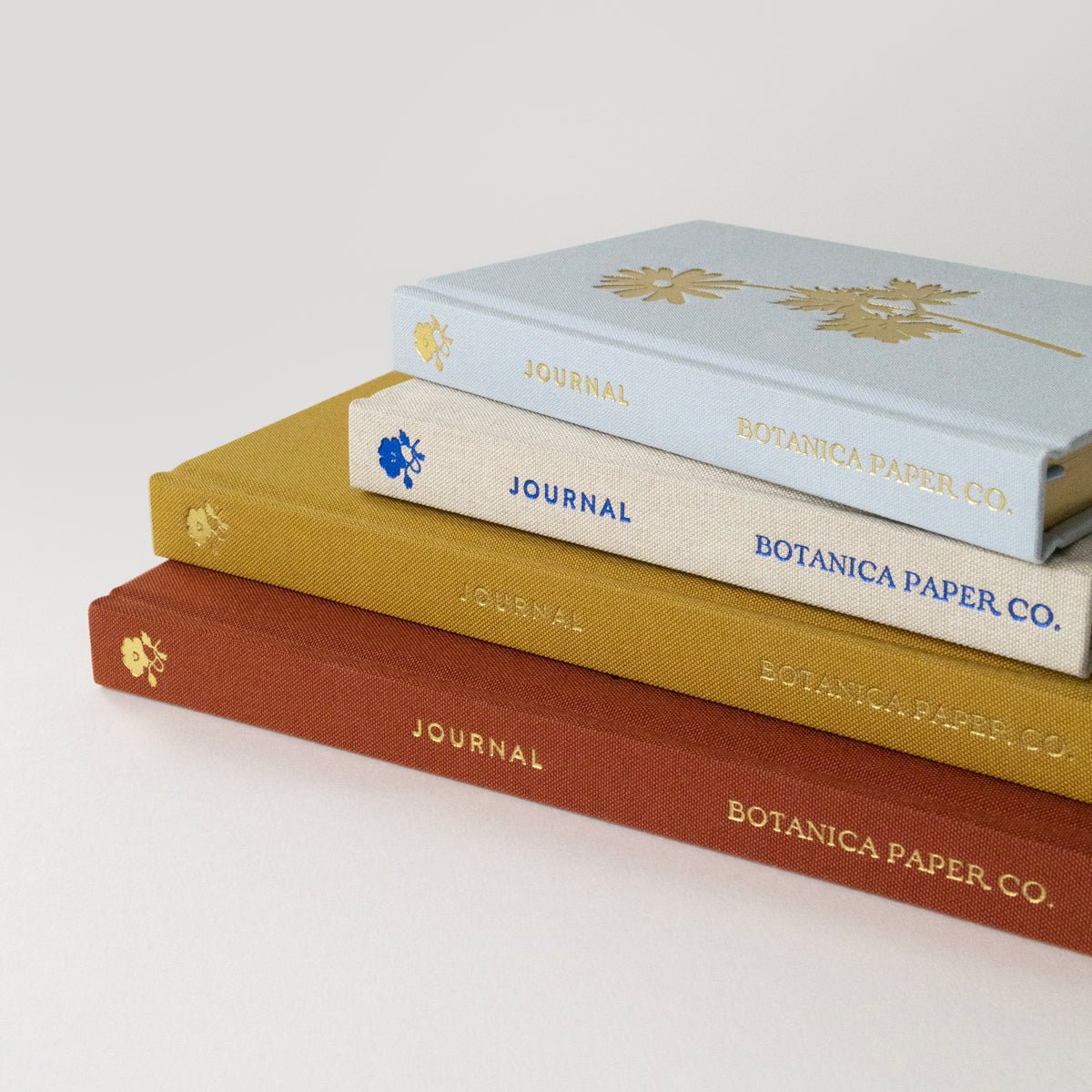 BLUE FLORA | MINI LINEN BOUND JOURNAL