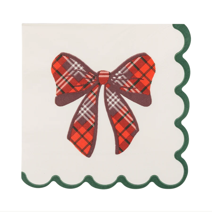 Plaid Box Cocktail Napkins