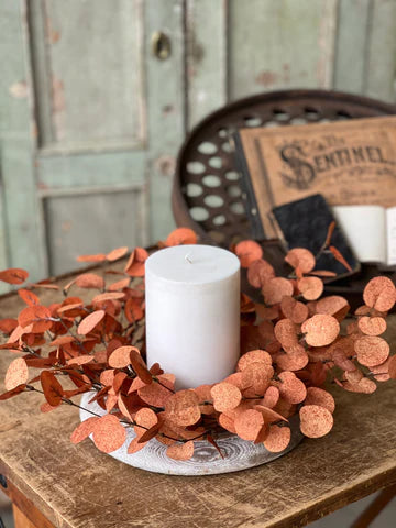 Burnt Orange Eucalyptus Candle Ring