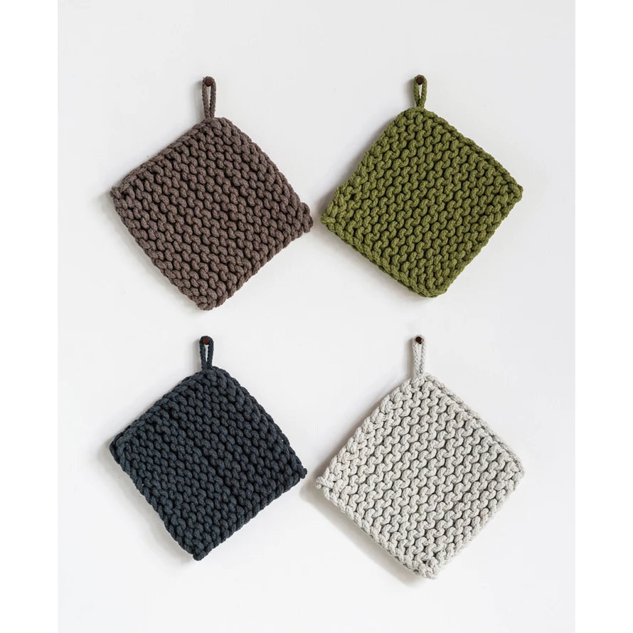 Crochet Pot Holders ~ 4 Colors to Choose From