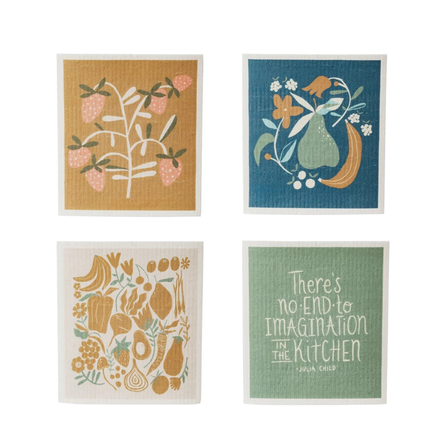 Reusable Cellulose Sponge Cloth ~ 6 Styles