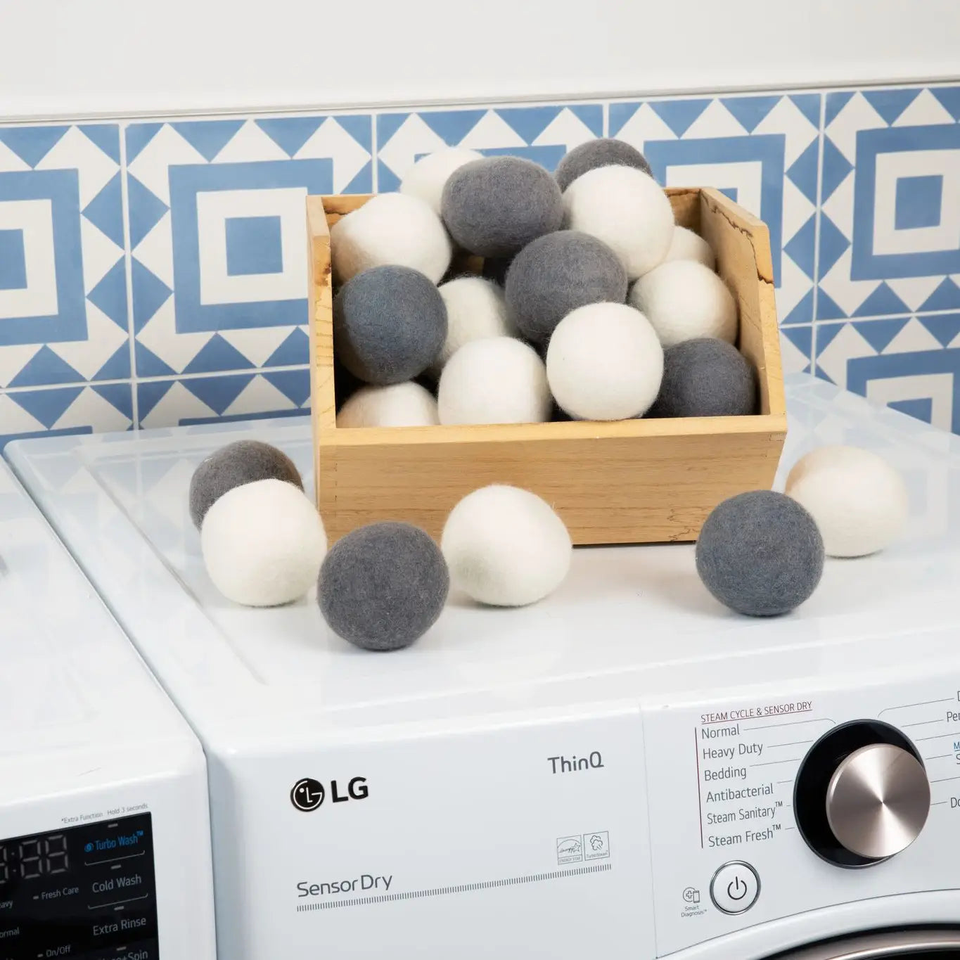Organic Wool Dryer Balls ~ Set of 6