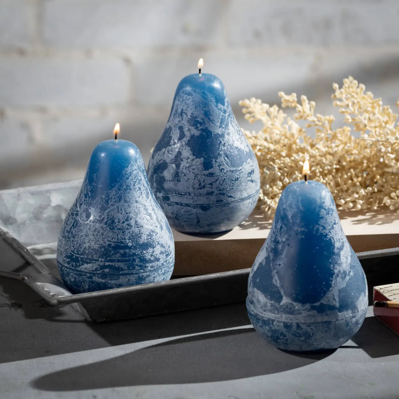 Pear Candle ~ 3 Colors to Choose From