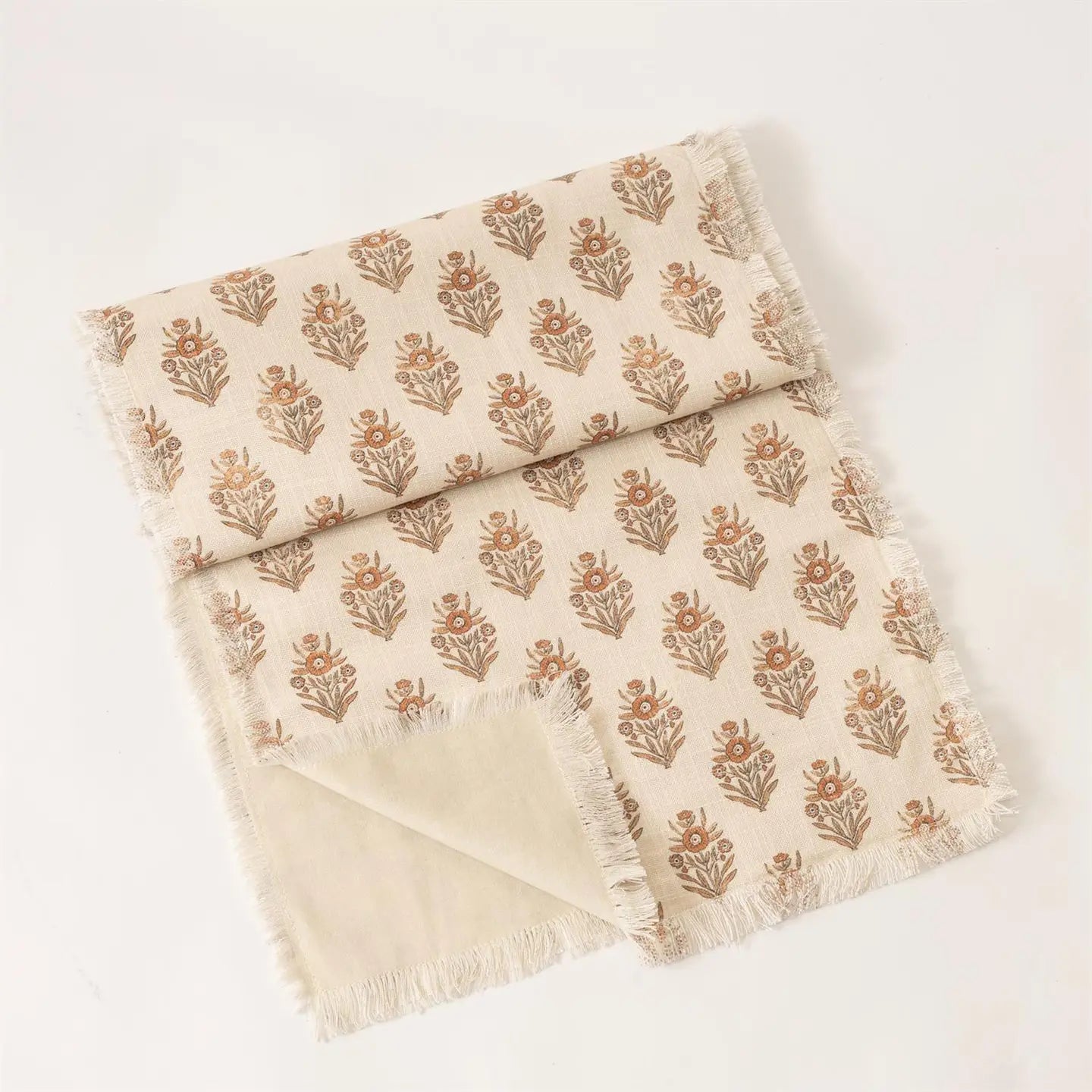 Fall Block Print Silhouette Table Runner