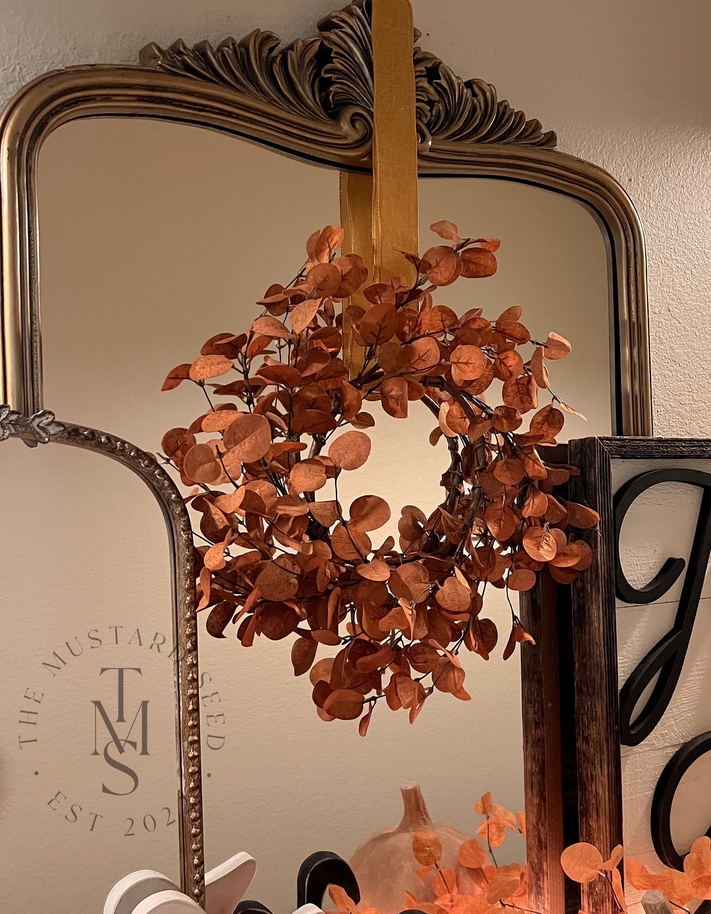 Burnt Orange Eucalyptus Candle Ring