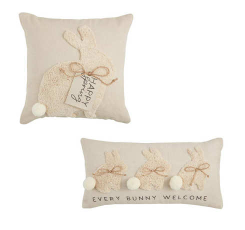 Bunny Tuffed Pillows ~ 2 Styles