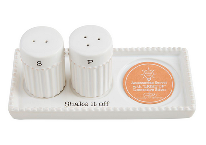 Salt and Pepper Accessory Tray Set