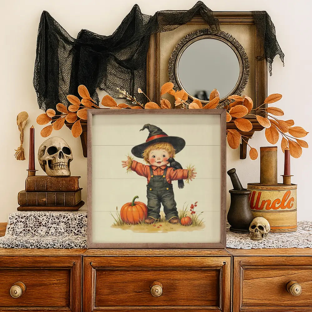 Cute Scarecrow Boy