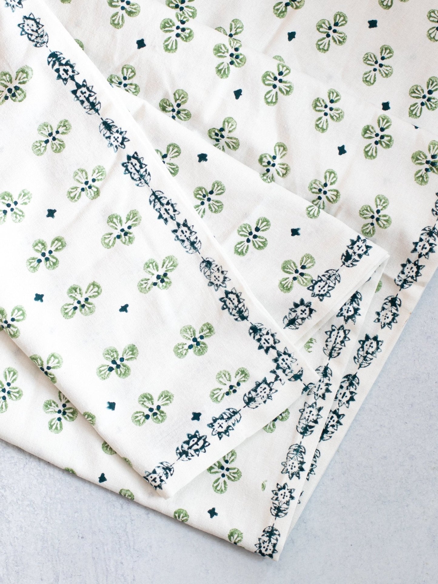 Table Throw (Ivory) - Dogwood - Sage