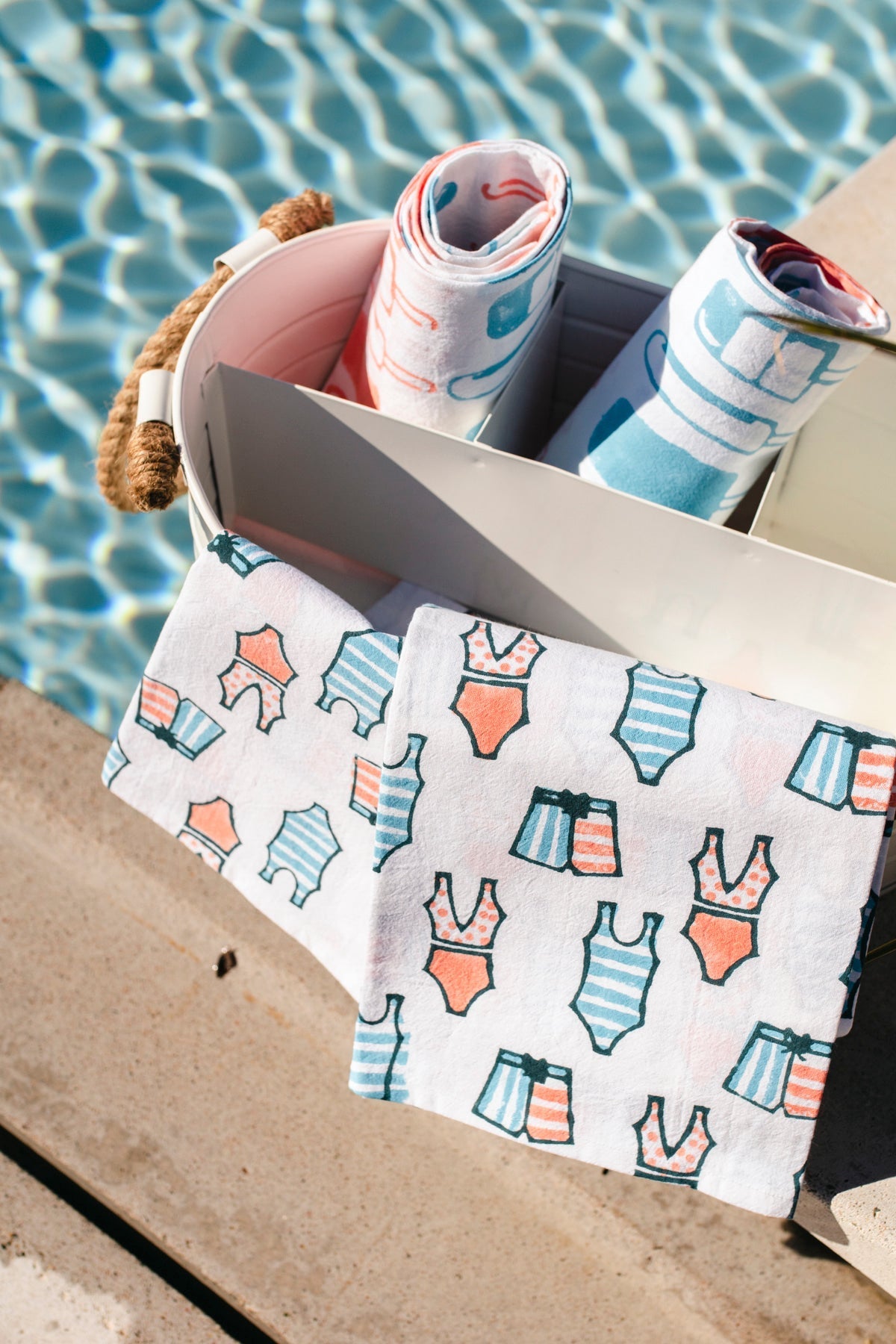 Tea Towel - Swimsuits, Surf & Melon