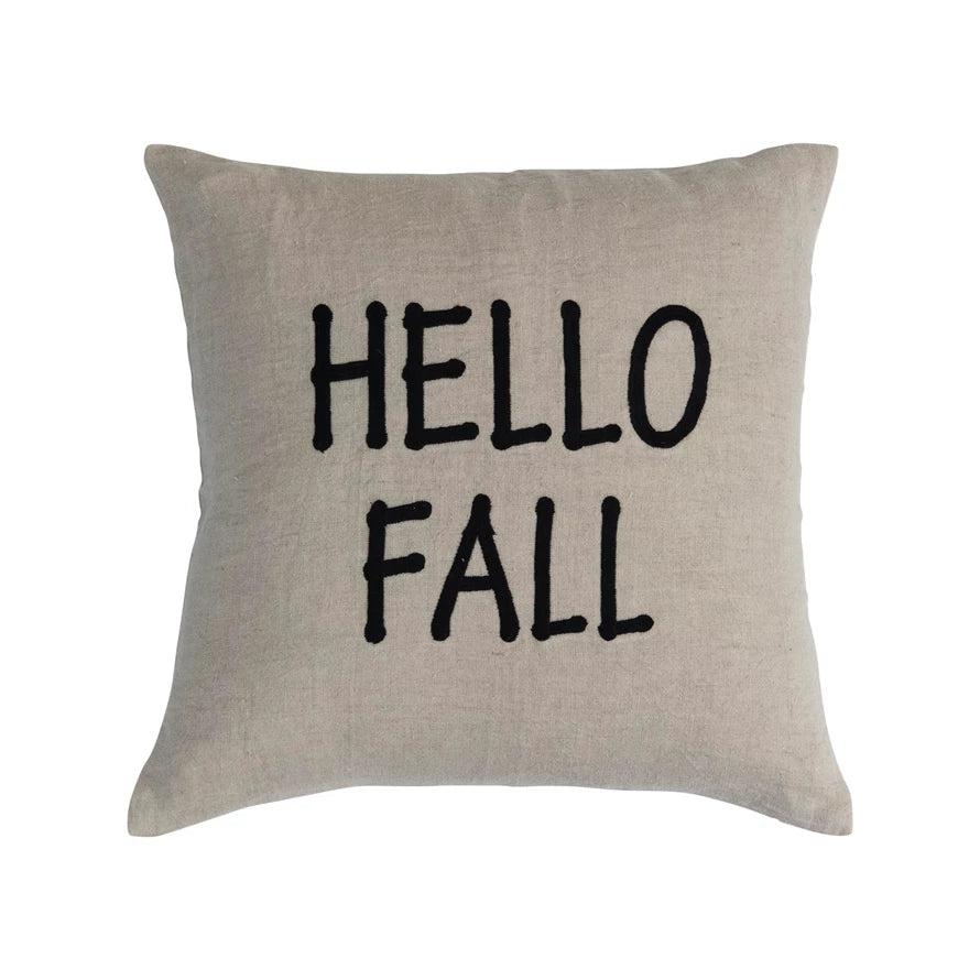 Hello Fall Square Pillow