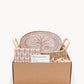 Bread Warmer & Basket Gift Set with Tea Towel - Tree of Life Oval