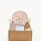 Bread Warmer & Basket Gift Set with Tea Towel - Lovebird Round