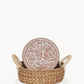 Bread Warmer & Basket - Lovebirds Round