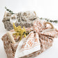 Bread Warmer & Basket Gift Set with Tea Towel - Flower