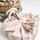 Bread Warmer & Basket Gift Set with Tea Towel - Vintage Flower