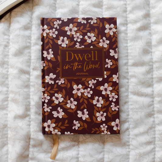 Dwell in the Word Journal - Burgundy Blooms