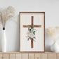 Wooden Cross With Roses