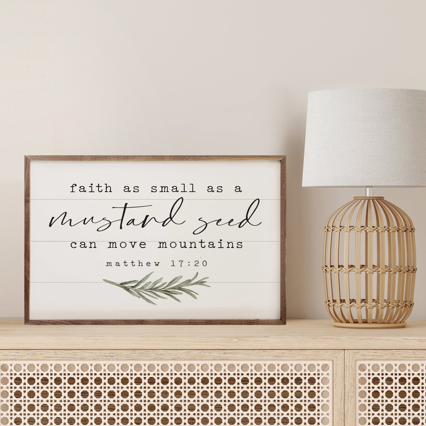 Mustard Seed Greenery Matthew 17:20