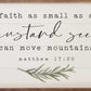 Mustard Seed Greenery Matthew 17:20