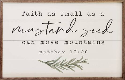 Mustard Seed Greenery Matthew 17:20