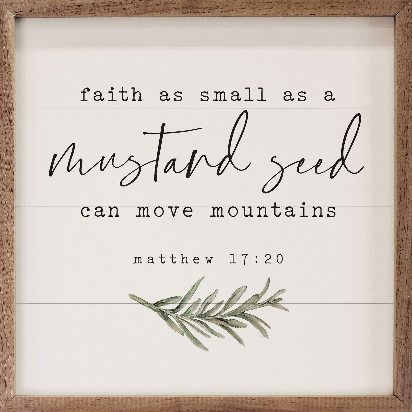 Mustard Seed Greenery Matthew 17:20