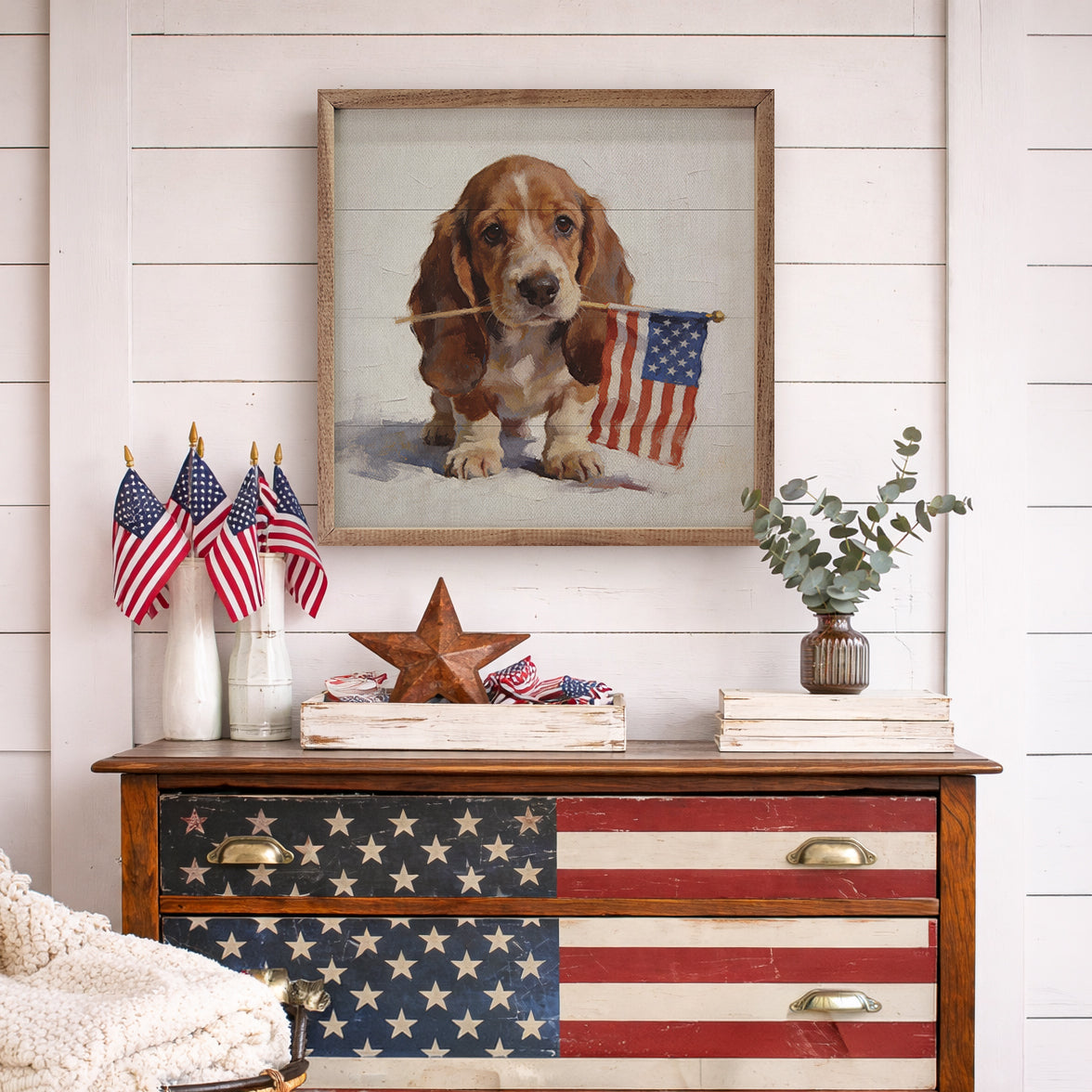 Patriotic Pets Basset Hound