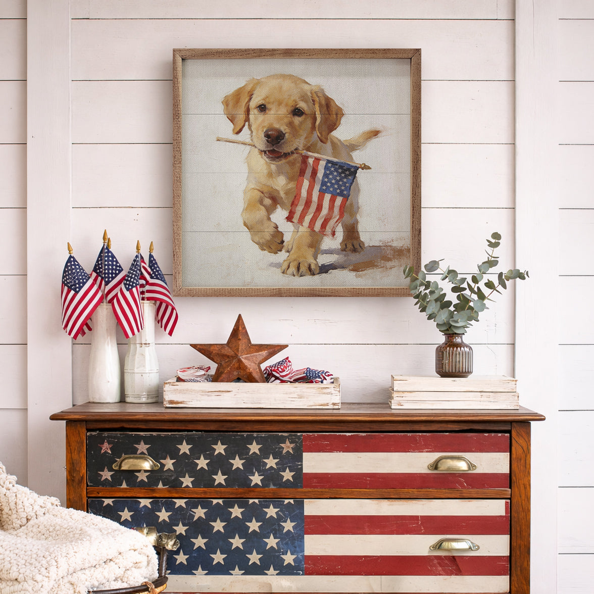Patriotic Pets Yellow Lab
