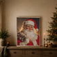 Santa Claus Holding Mistletoe