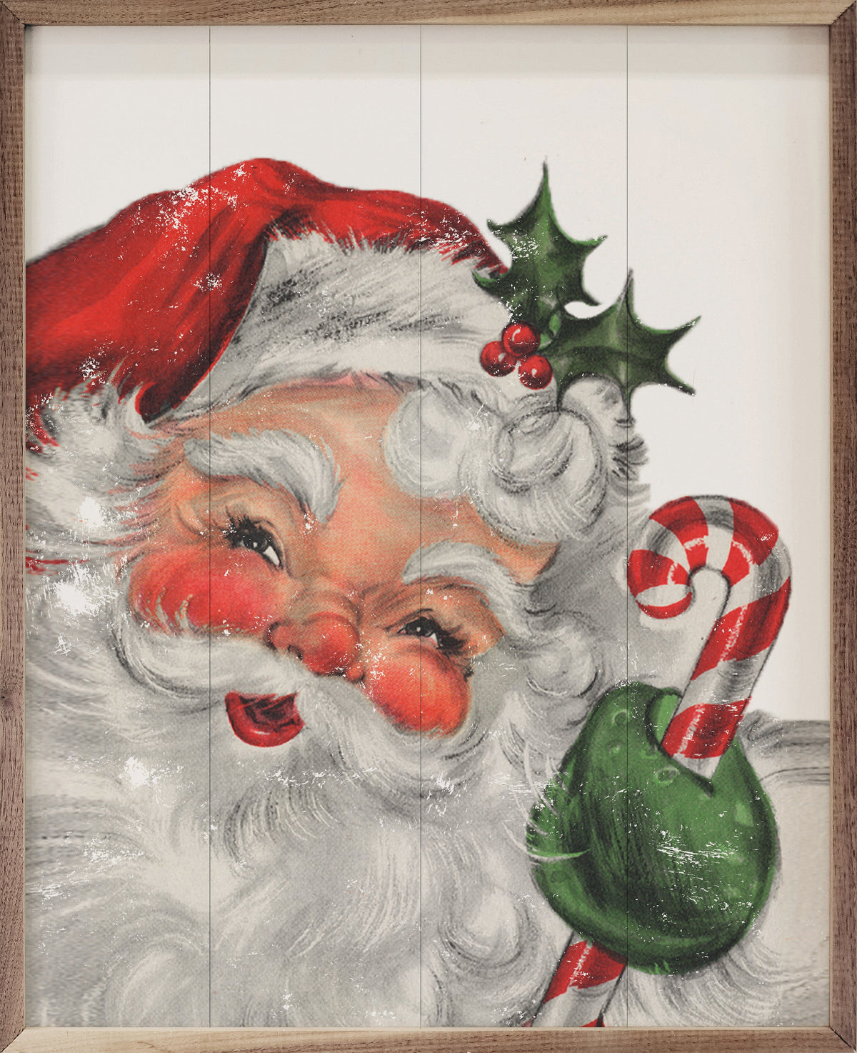 Santa With Candy Cane
