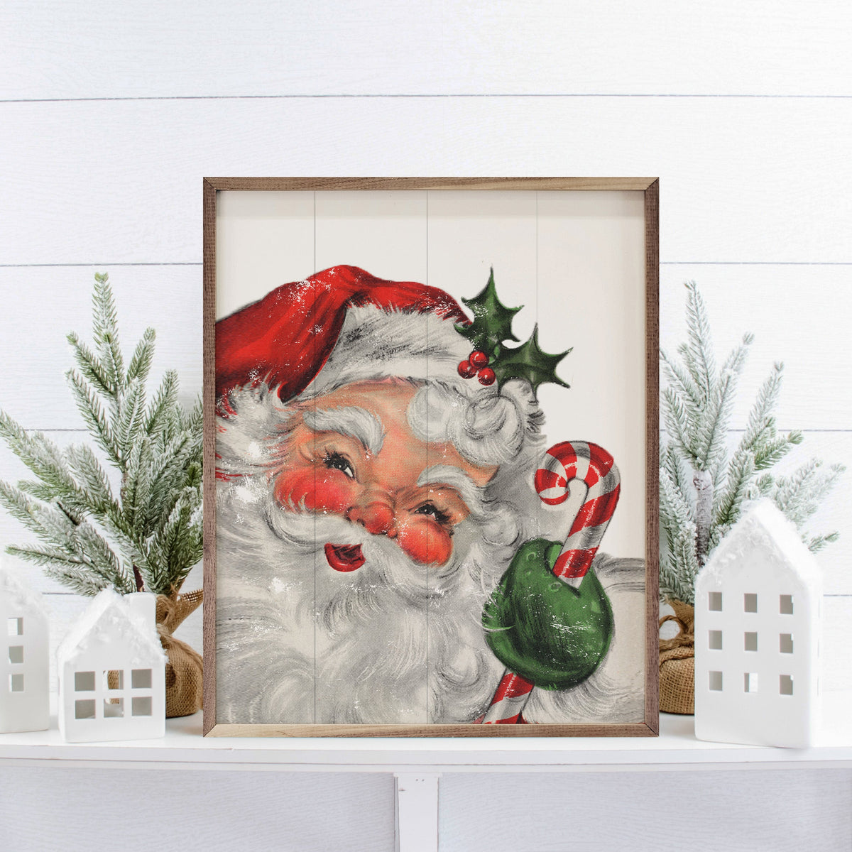 Santa With Candy Cane