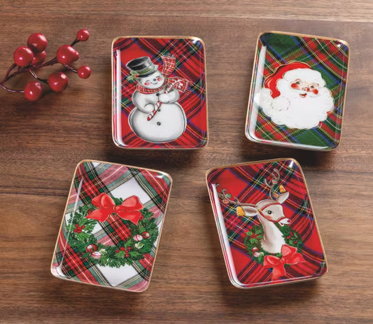 Tartan Tidbit Tray