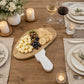 Marble and Wood Mushroom Cutting Board