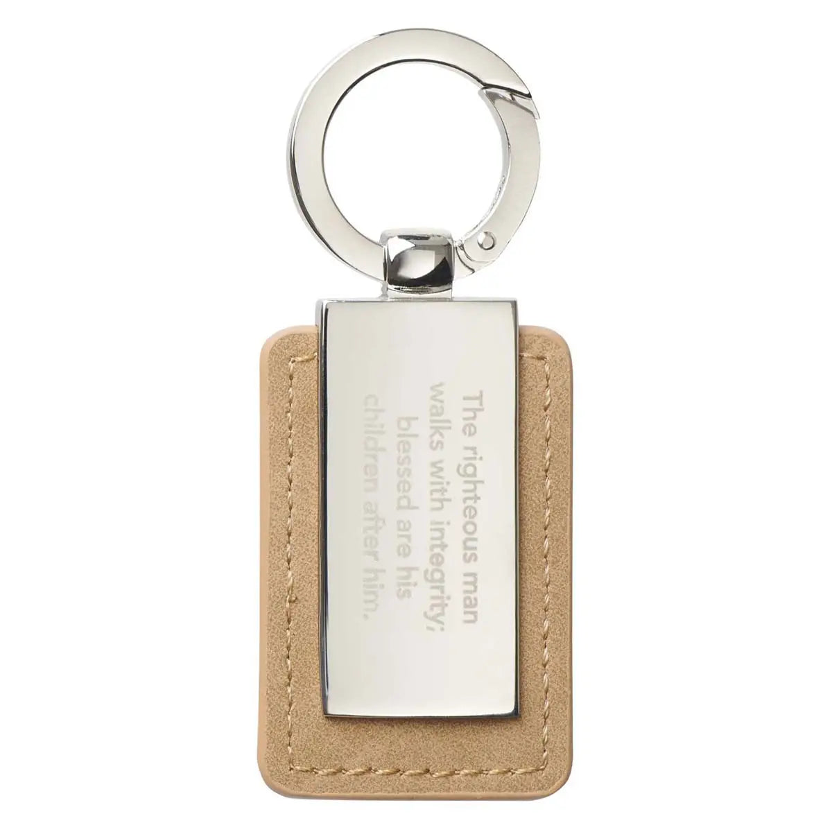 Keychain in Tin Righteous Man Prov. 20:7