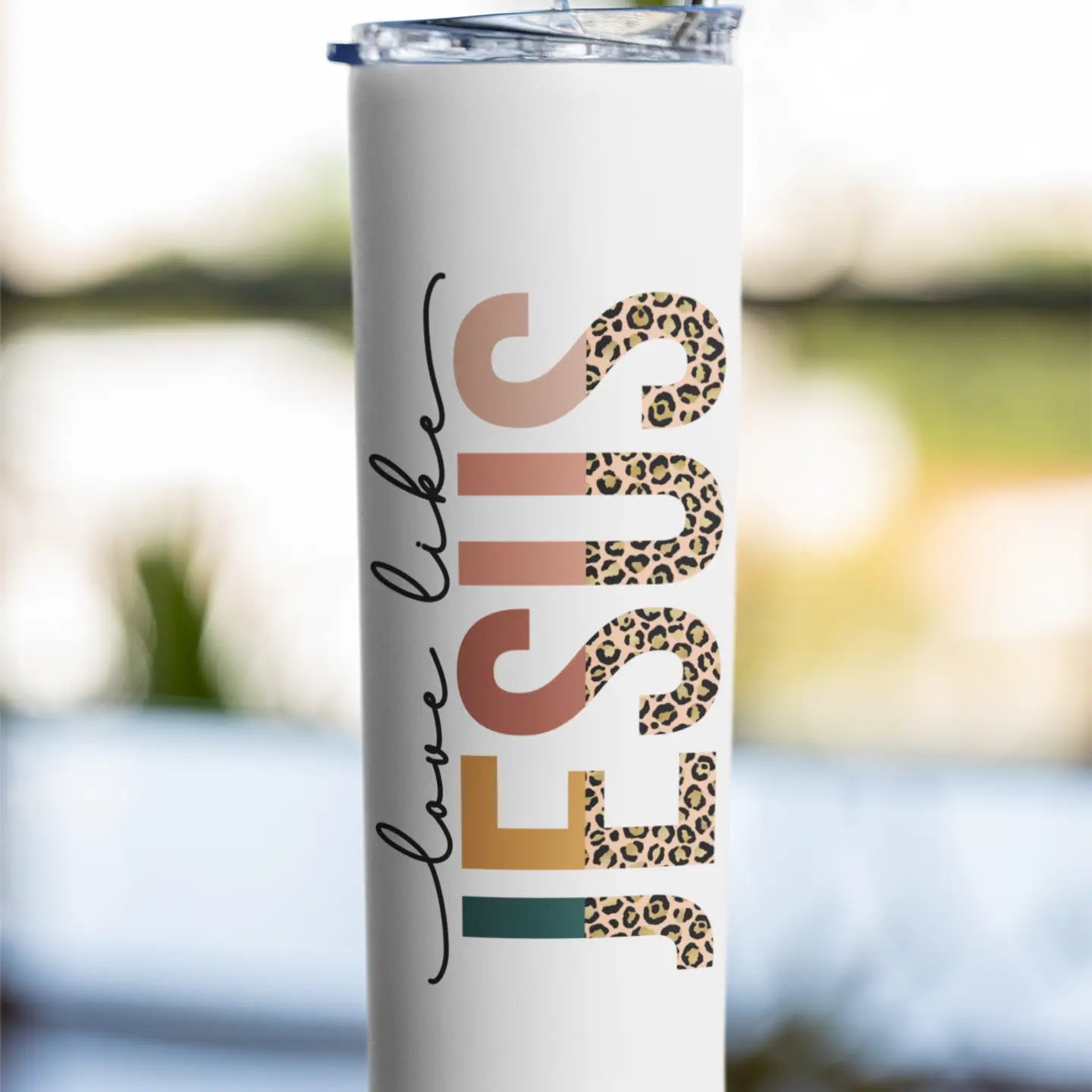 Love Like Jesus Stainless Steel Skinny Tumbler