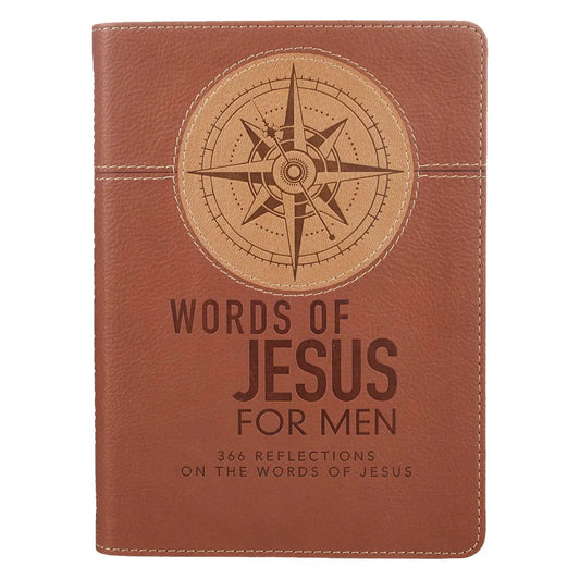 Devotional Words of Jesus For Men Faux Leather