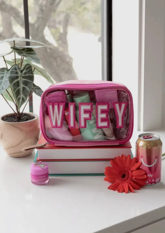 Oversized Wifey Cosmetic Bag
