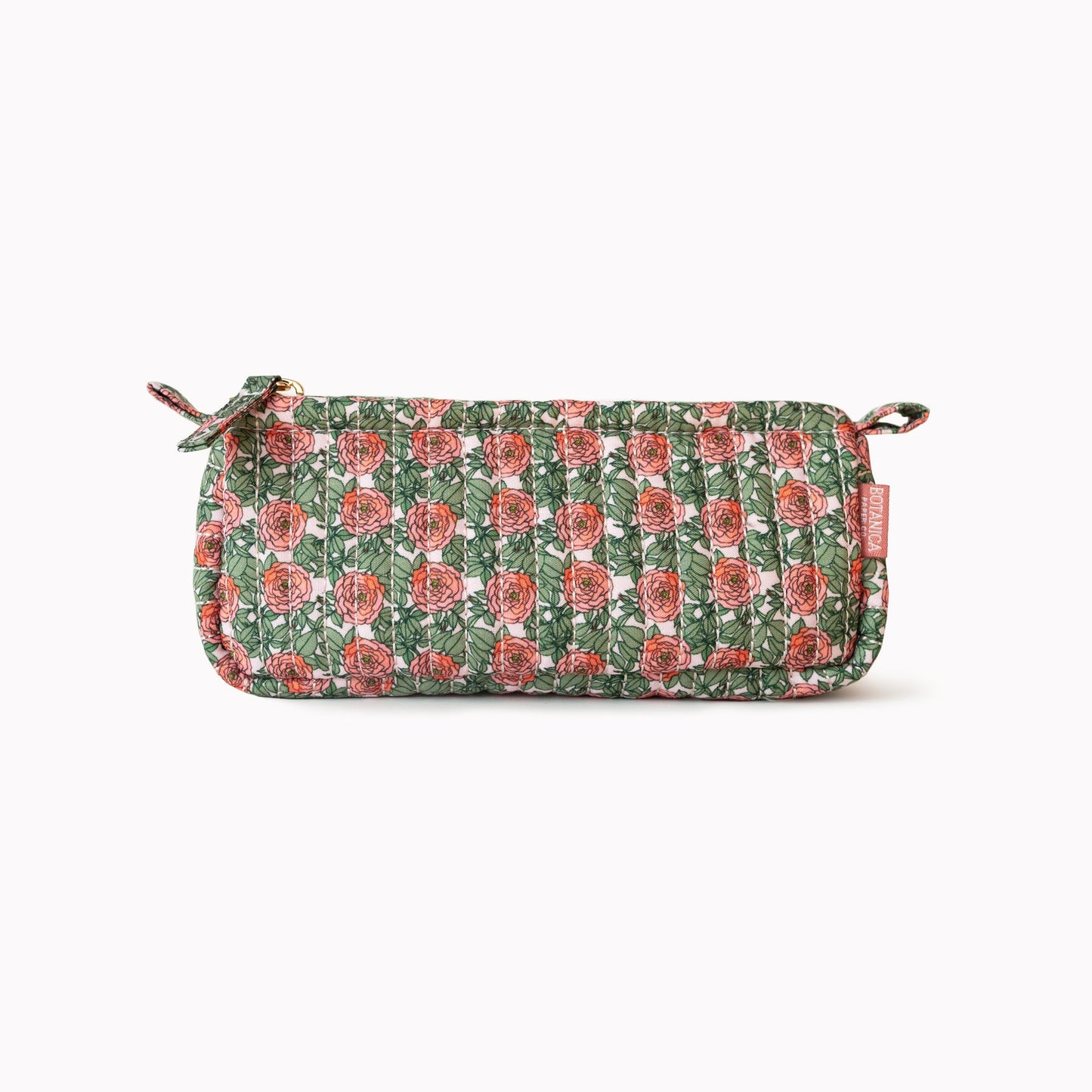 ROSE | Cotton Quilted Pencil Pouch