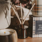 Warm and Cozy Amber Tinted Glass Jar Reed Diffuser