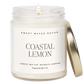 Coastal Lemon Soy Candle - Clear Jar - 9 oz