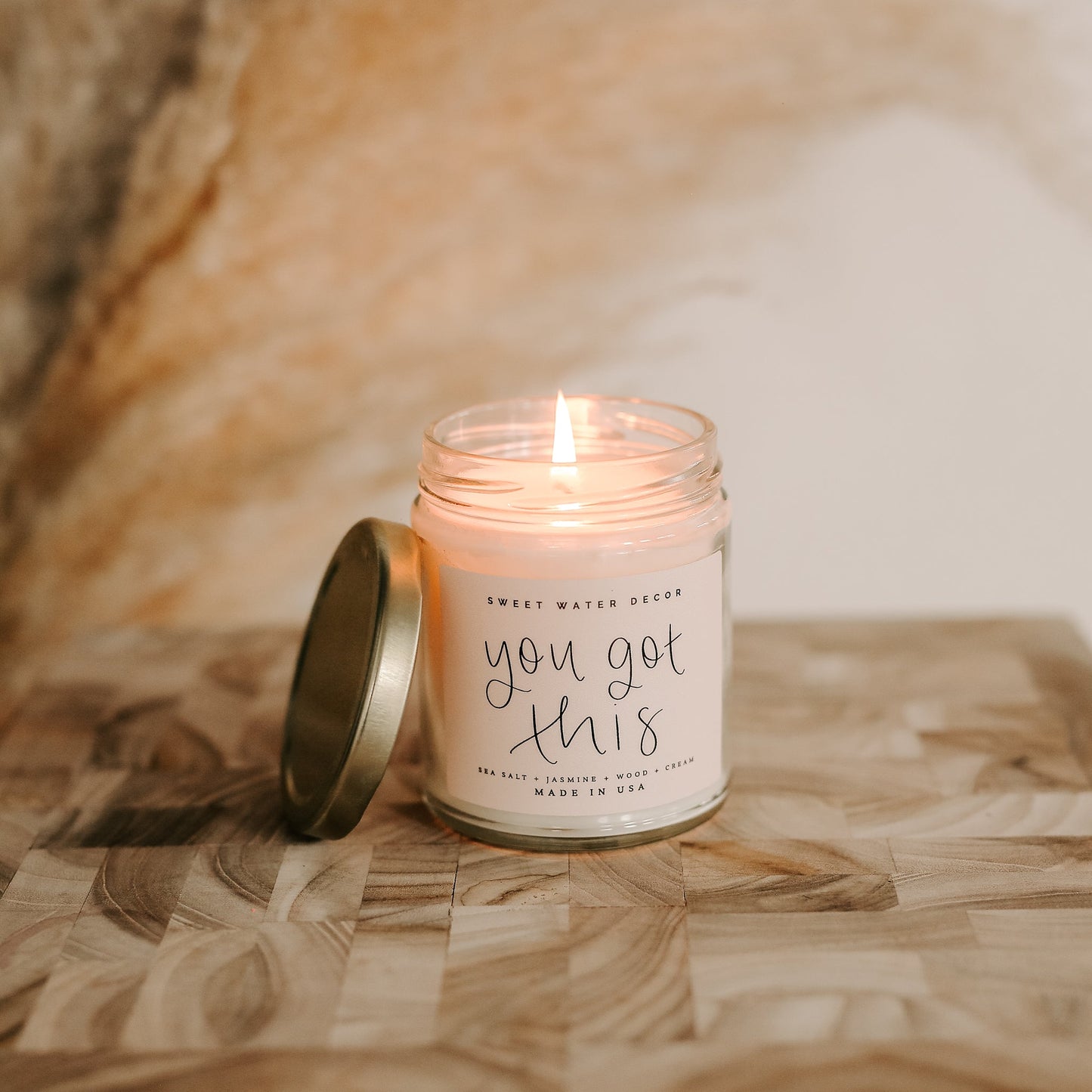 You Got This Soy Candle - Clear Jar - 9 oz (Spa Day)