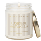 Cashmere and Vanilla Soy Patterned Candle - Clear Jar - 9 oz