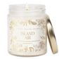 Island Air Soy Patterned Candle - Clear Jar - 9 oz