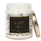 Be Still and Know Soy Candle - Clear Patterned Jar - 9 oz